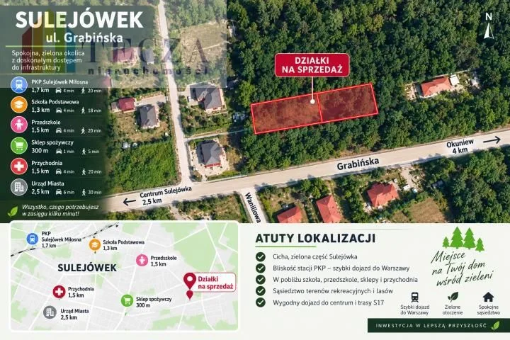 terrain à vendre à Sulejówek | 1 420 m²