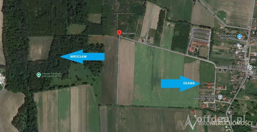 Jeszkowice działka z PnB - 1070 m2