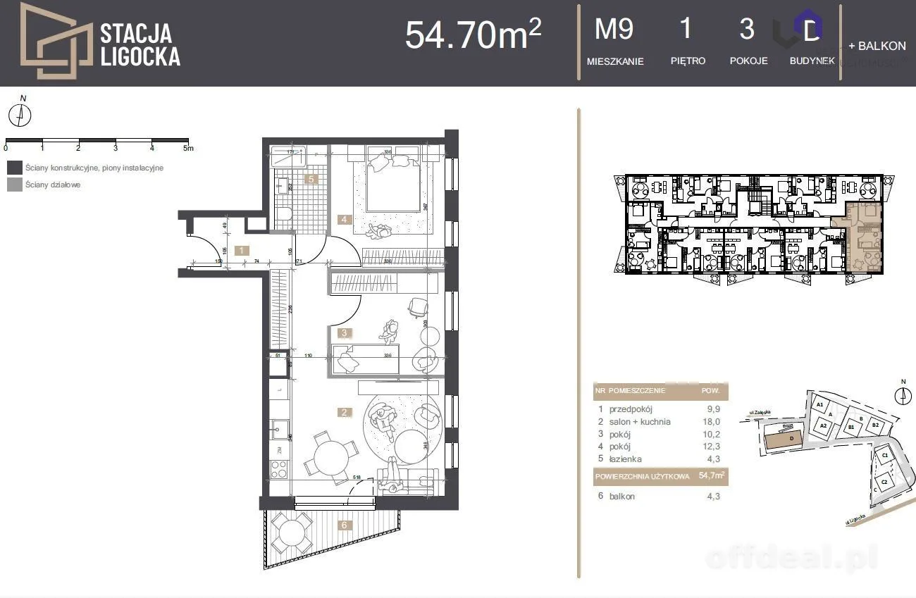 NOWE MIESZKANIA. 3 POKOJE!  BALKON!