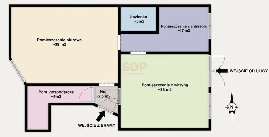 комерційна нерухомість на продаж у Łódź, Śródmieście | 92,65 m²