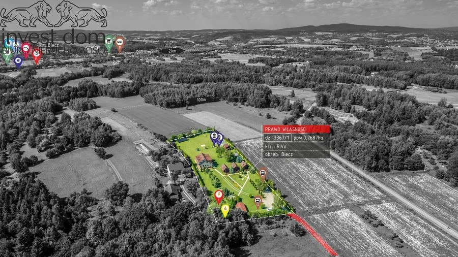 "Funkcjonujący pensjonat z domkami i strefą SPA w sercu Beskidu Niskiego" (32 miejsca noclegowe)