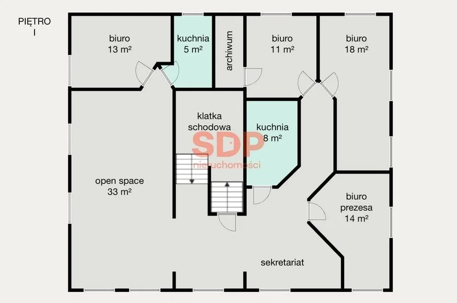 Biuro 140 m² na Muchoborze Wielkim