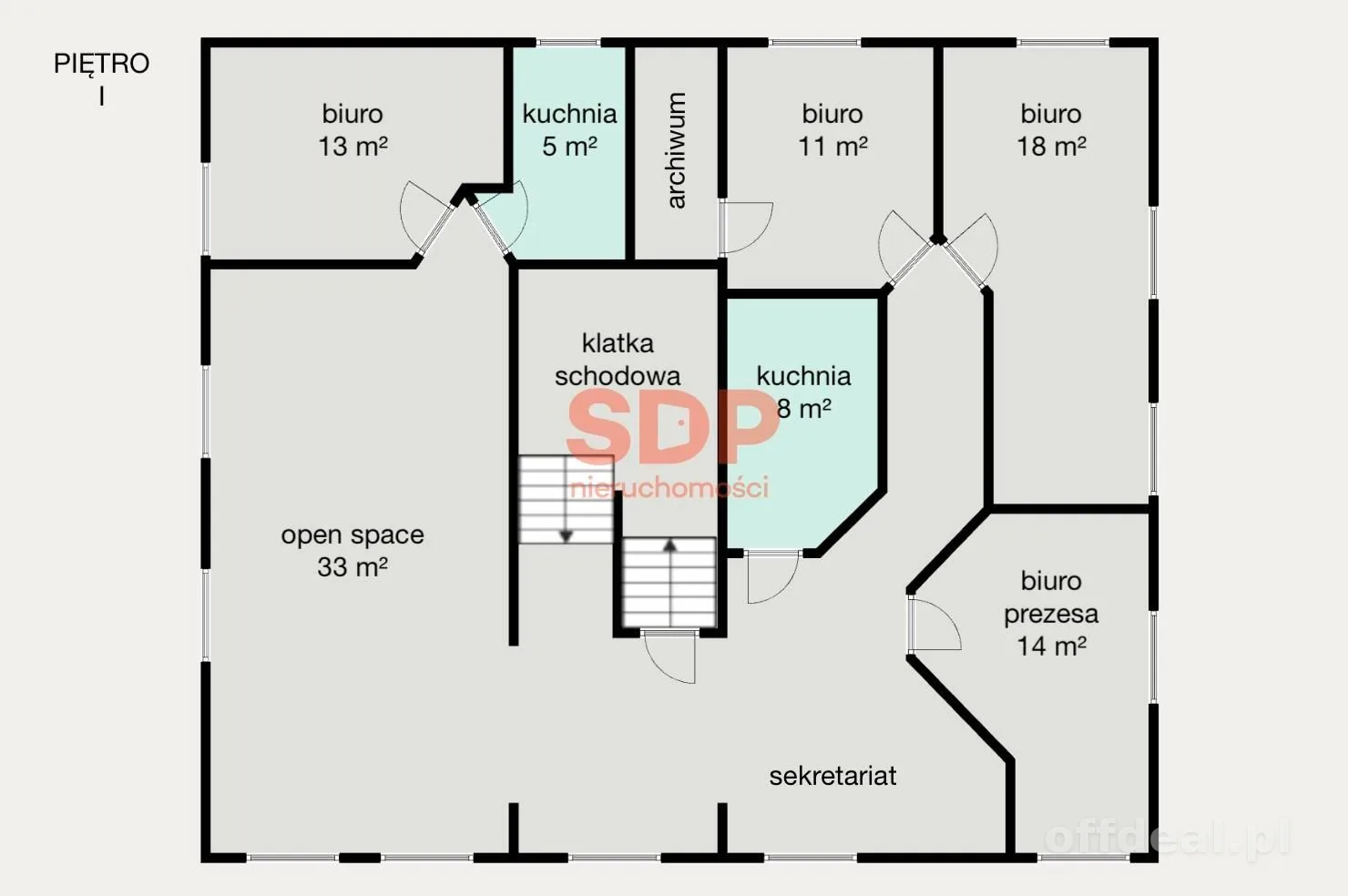 Biuro 140 m² na Muchoborze Wielkim
