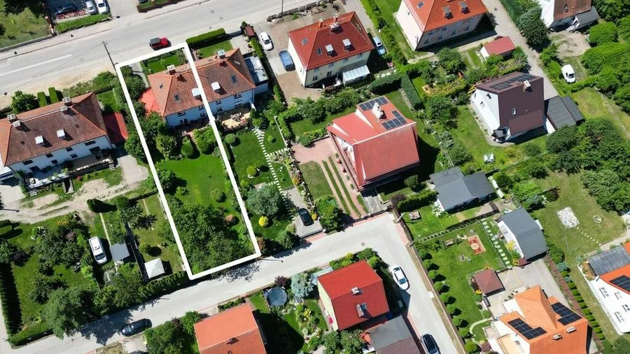 Giżycko | dom bliźniak z dużym ogrodem