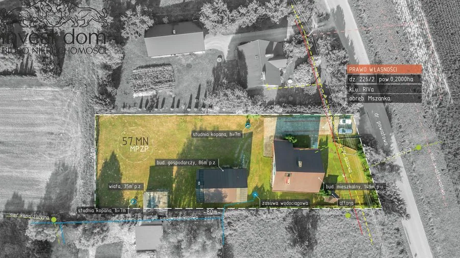 Dom na sprzedaż Mszanka k. Gorlic | 149 m² | działka 2000 m² | garaż, budynek gospodarczy 86 m
