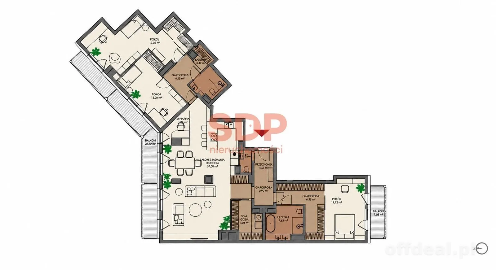 4-pokojowy apartament|Al. Hallera|Park Grabiszyński
