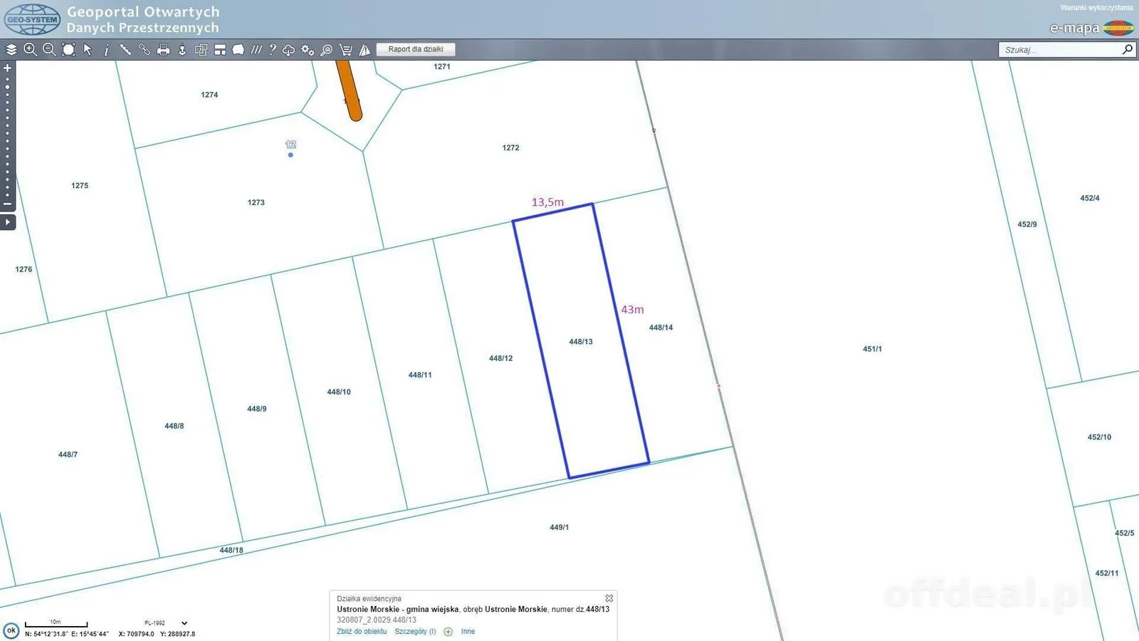 ділянка на продаж у Ustronie Morskie | 583 m²
