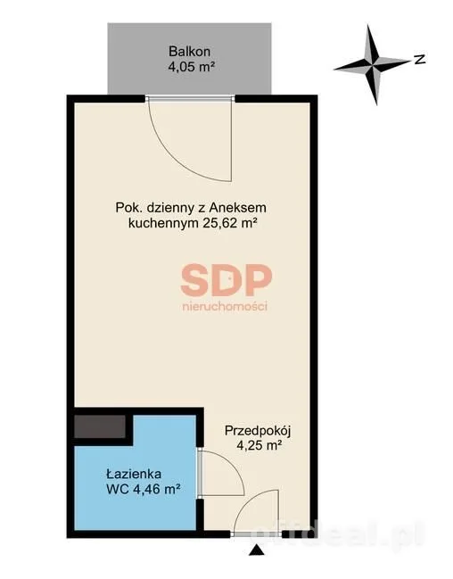Kawalerka | 34,33 m2 | Swojczyce | Zielona strona Wrocławia