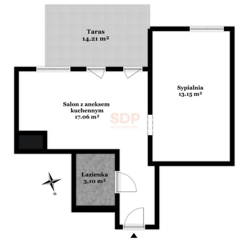 квартира на продаж у Wrocław, Stare Miasto, Przedmieście Świdnickie | 2-кімн. | 33,59 m²