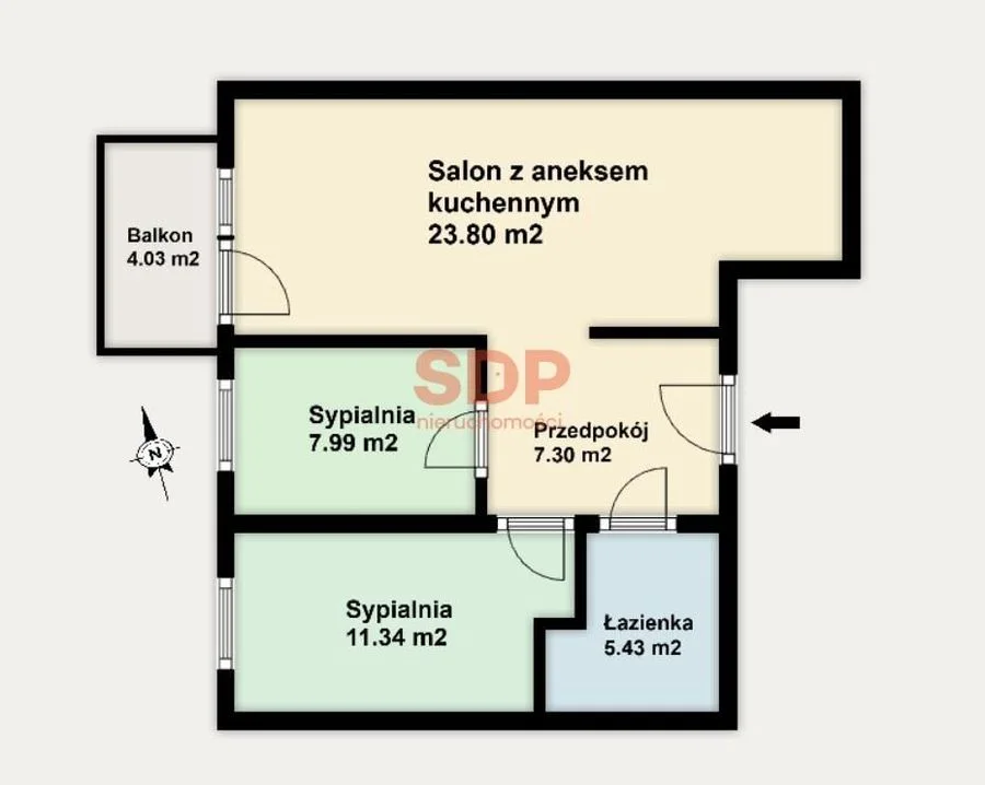3-pokojowe mieszkanie do włąsnej aranżacji
