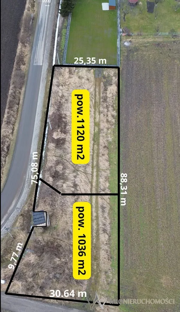 Działka 2156 m2 Gościęcice k. Strzelina