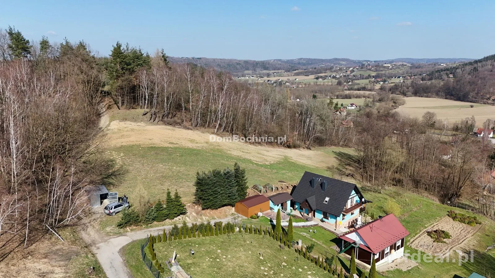 1.48ha działka widokowa Kamyk gm Łapanów