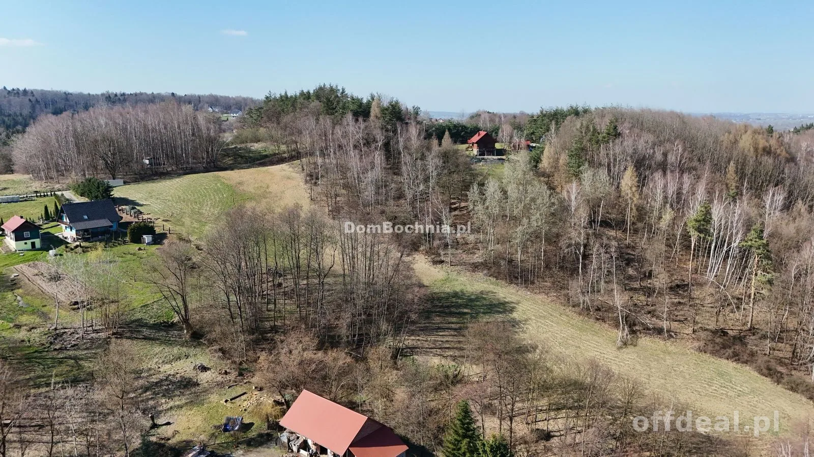 1.48ha działka widokowa Kamyk gm Łapanów