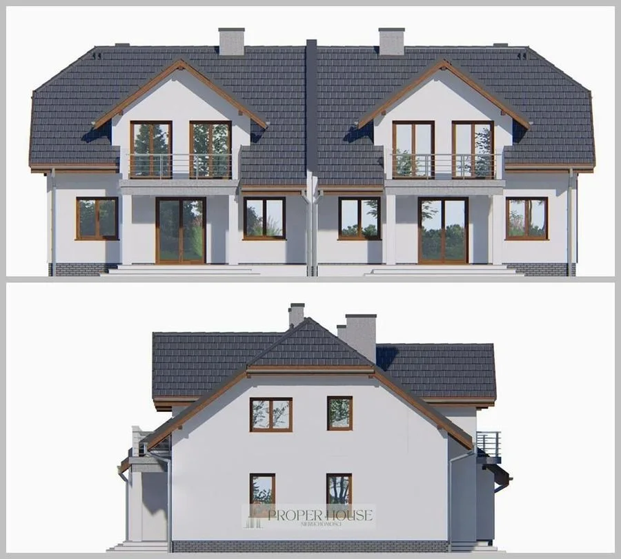 Projekt deweloperski w Konopnicy! Bliźniak 240m² z potencjałem zysku!
