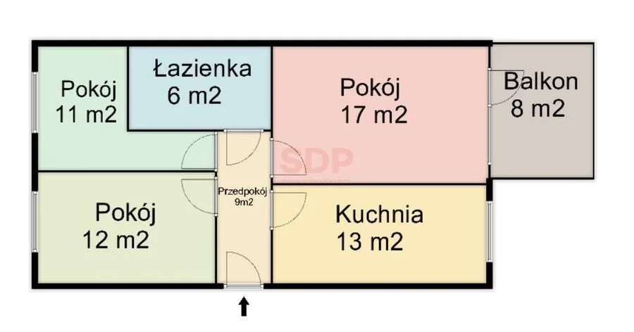 Dwustronne| 68m2 | 3  duże osobne pokoje