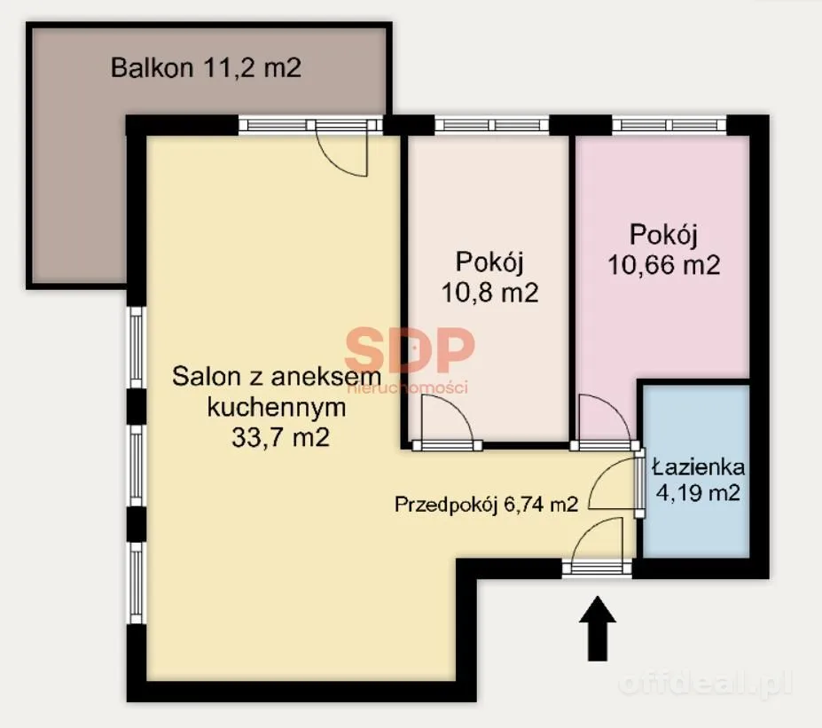 3-room apartment for sale in Wrocław, Fabryczna, Maślice | 66.09 m²