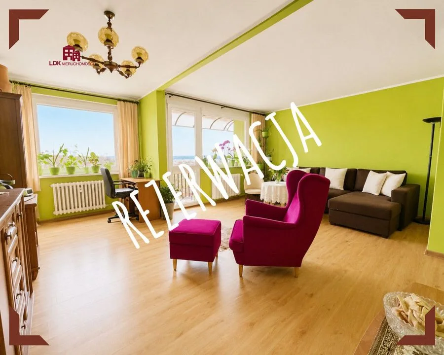 3 pokoje / 49,6 m² / ostatnie piętro / loggia