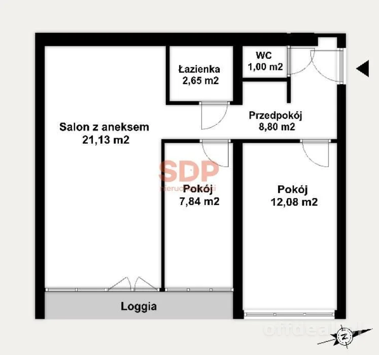 3-Zimmer Wohnung zum Verkauf in Wrocław, Krzyki, Powstańców Śląskich | 53,5 m²