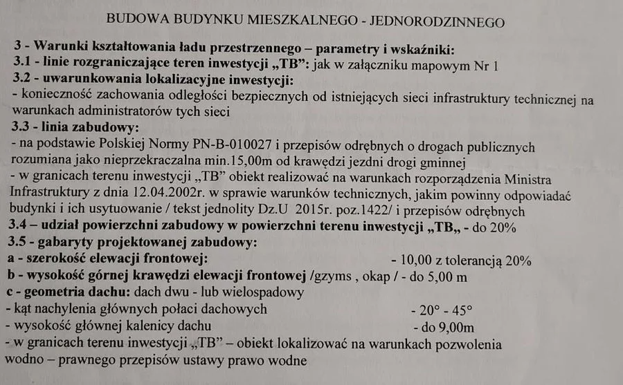 Działka przy nowej drodze gaz woda prąd Borzęcin