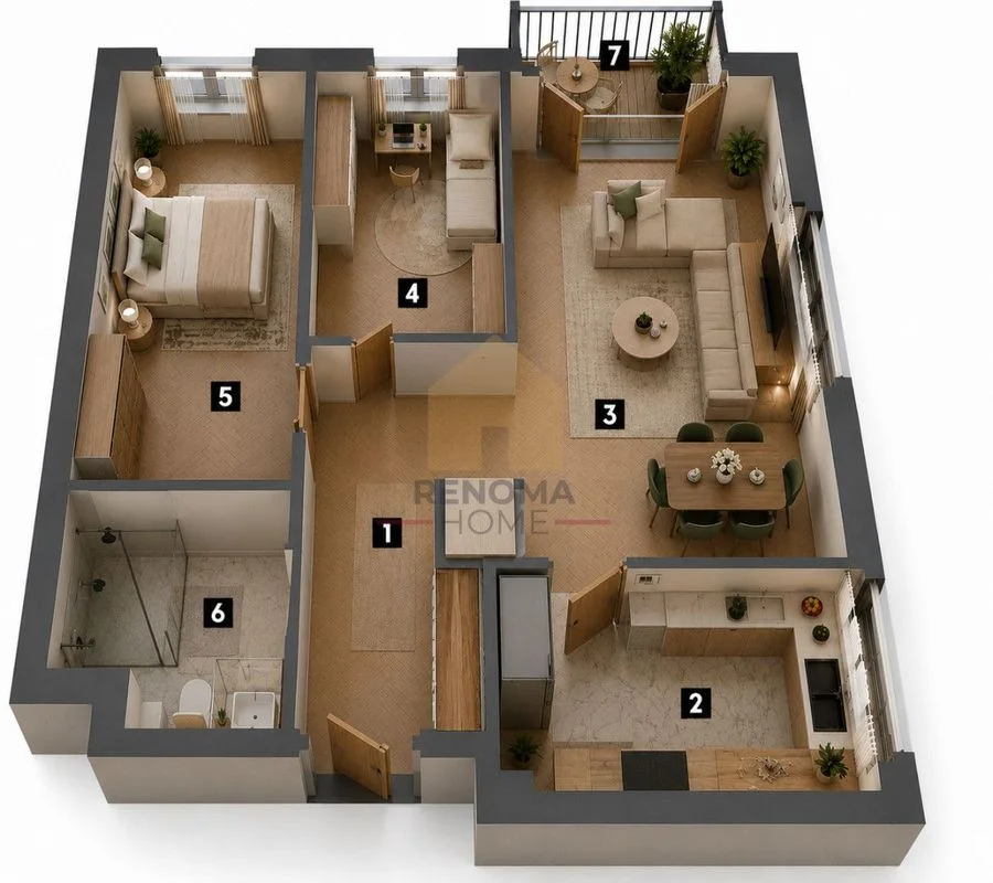3 pokoje| Balkon| Bez PCC| Prowizja 0%|