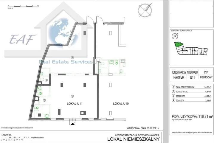 Gewerbeimmobilie zur Miete in Warszawa, Praga-Północ, Stara Praga | 116,21 m²