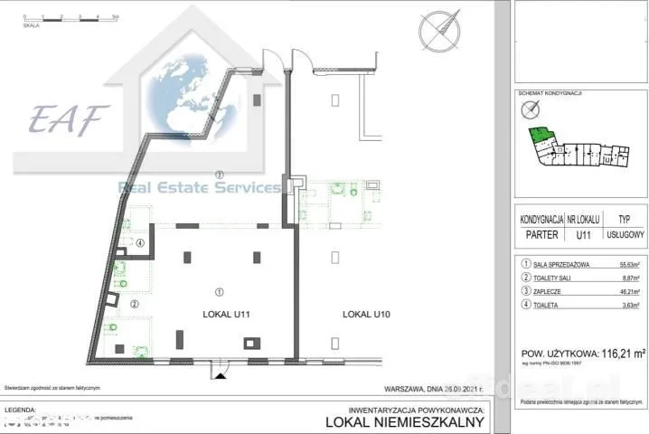 Gewerbeimmobilie zur Miete in Warszawa, Praga-Północ, Stara Praga | 116,21 m²