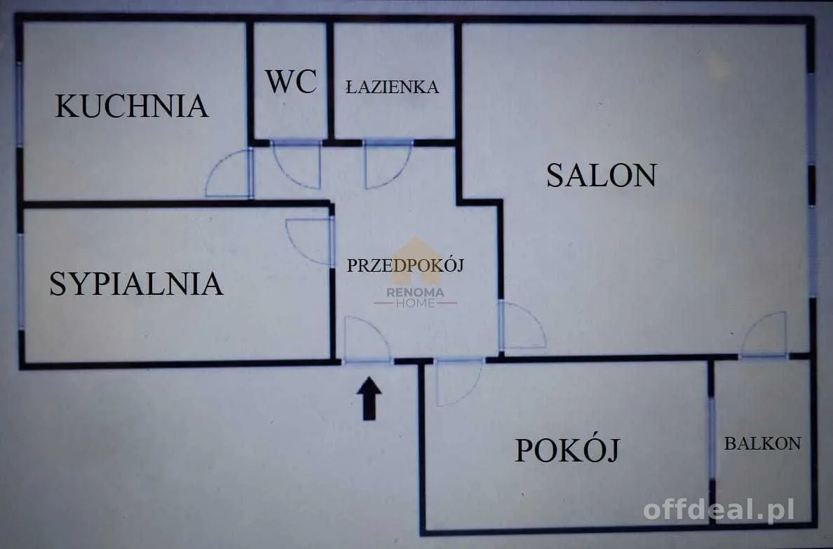 Różanka 3 pokoje+ balkon dla rodziny z dziećmi.