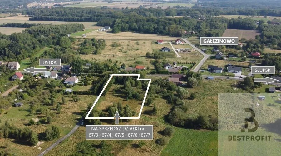Sprzedam kompleks 5 działek Gałęzinowo,Słupsk,Ustka