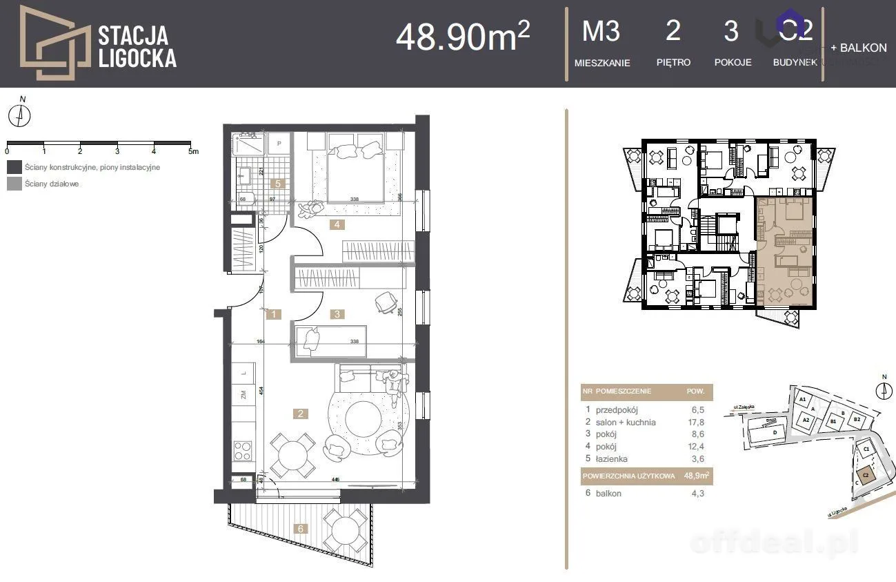 NOWE MIESZKANIA. 3 POKOJE!  BALKON!