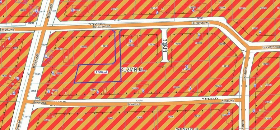 Grundstück zum Verkauf in Grzybowo | 1.388 m²