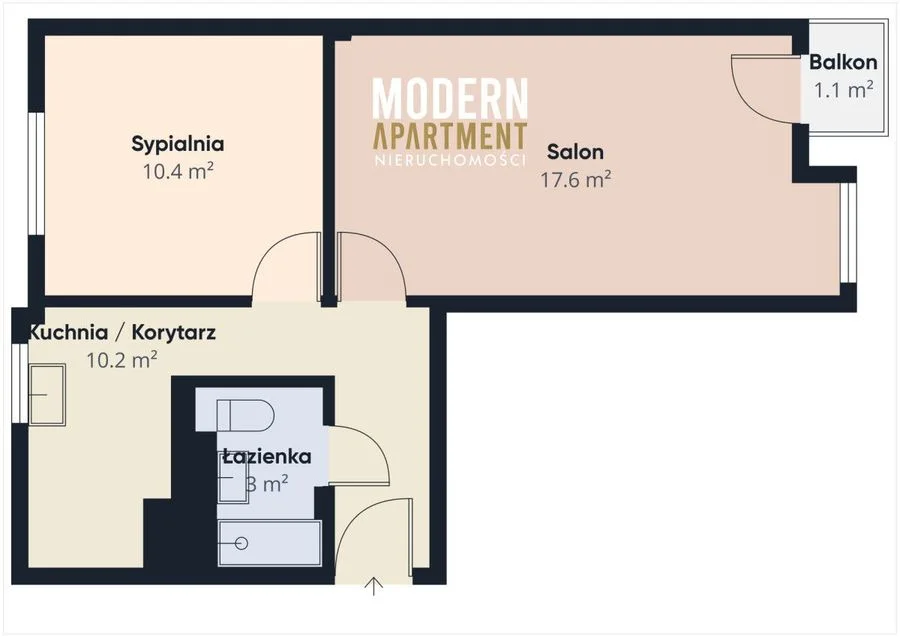 Gdańsk Przymorze! 2 pokoje, pod klucz, balkon