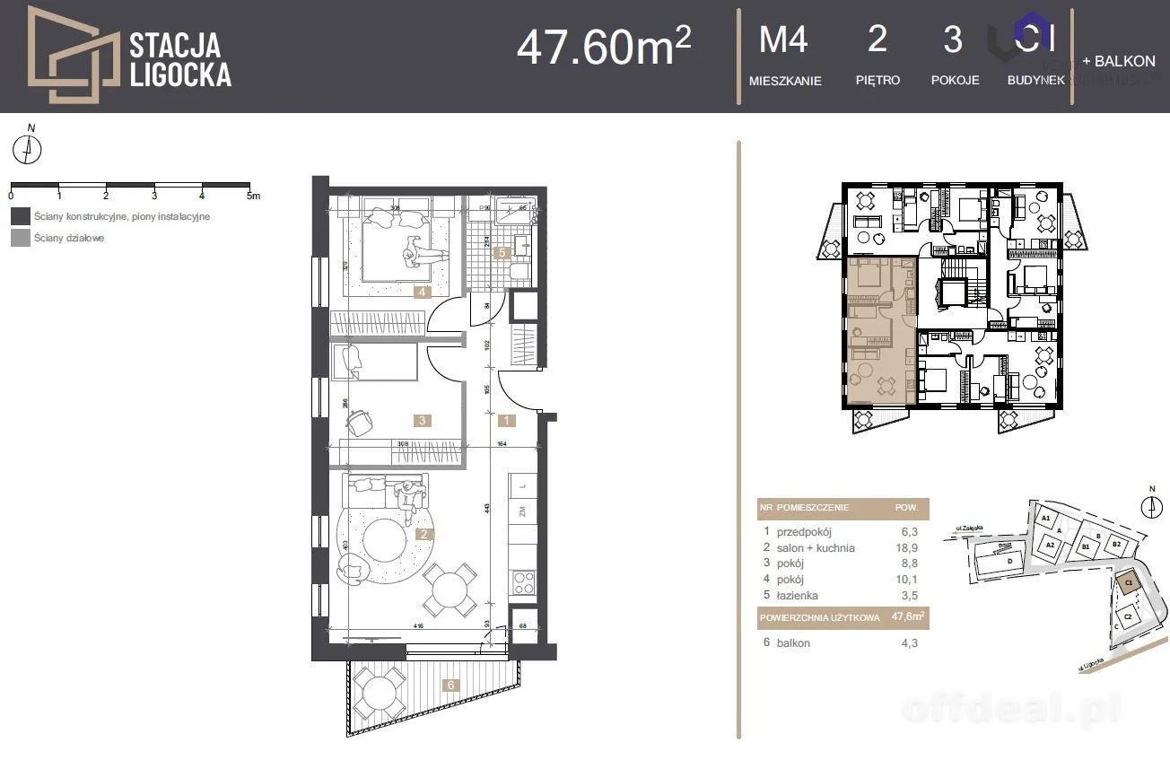 NOWE MIESZKANIA. 3 POKOJE!  BALKON!