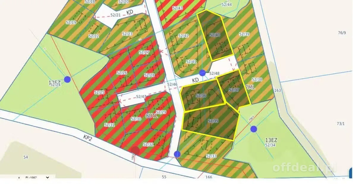 plot for sale in Kozin | 1,243 m²