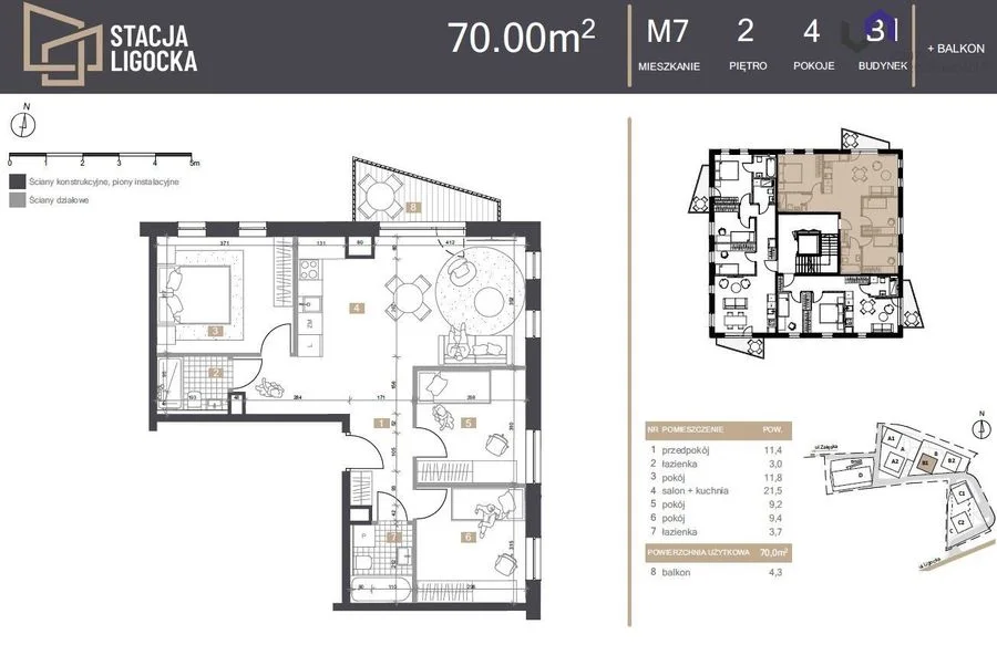 NOWE MIESZKANIA. 4 POKOJE!  BALKON!