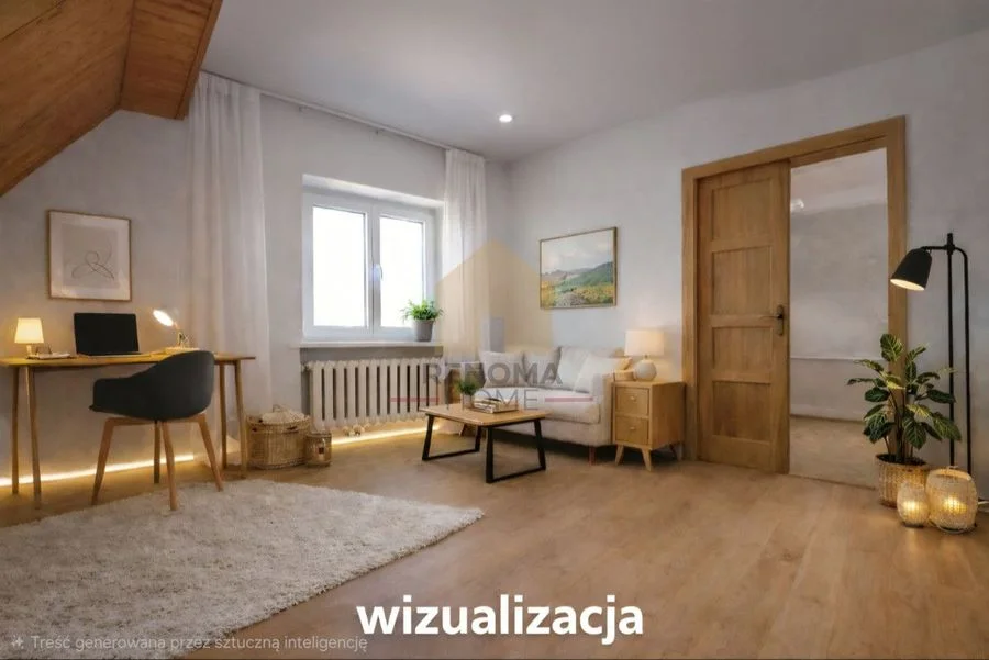 52 m2/do własnej aranżacji/ogródek/parking/strych