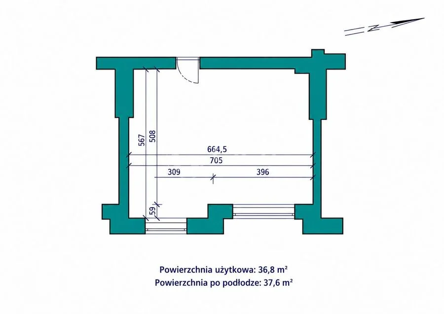 комерційна нерухомість в оренду у Tarnów | 37,6 m²