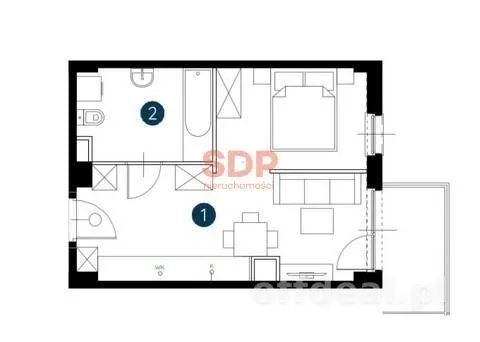 2 pokoje pod inwestycję  | 33,36 m2 | ul. Fabryczna