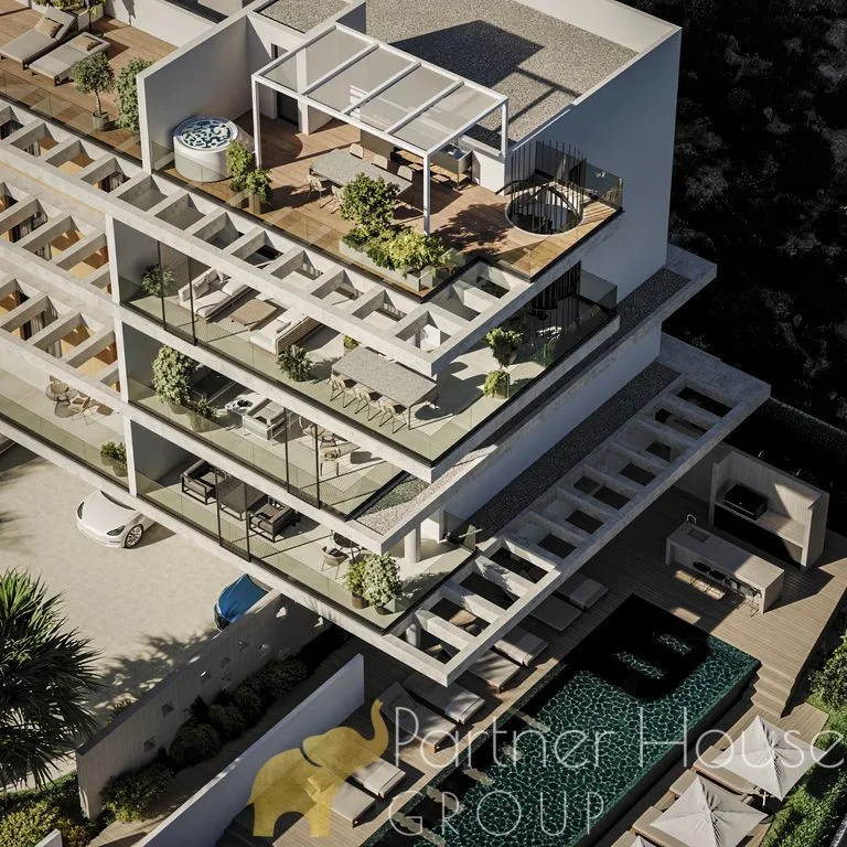 Duplex z tarasem | Basen | Widok na morze