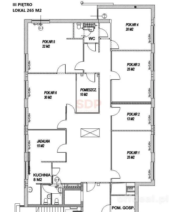 Lokal biurowo - usługowy 251 m2 niedaleko Rynku