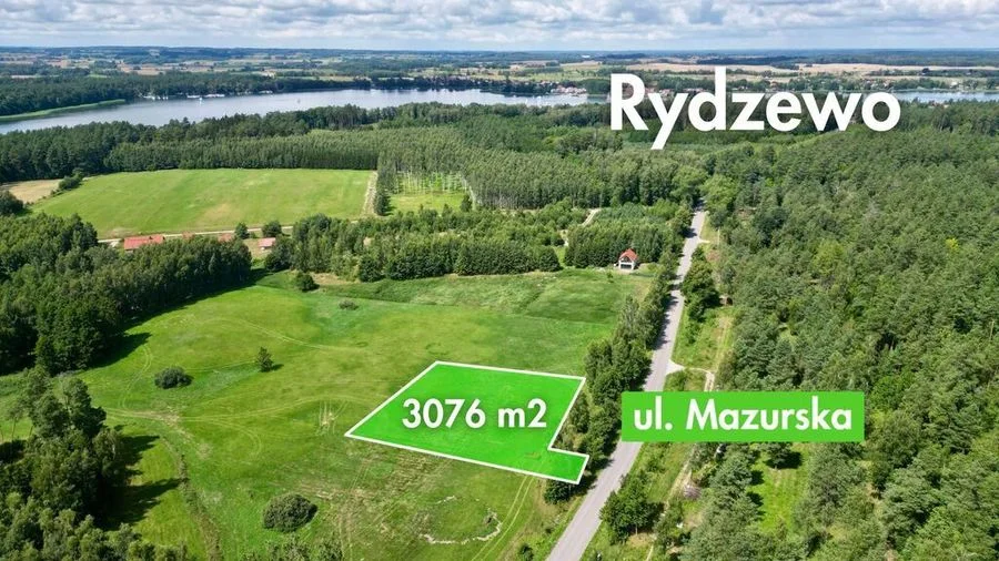 Rydzewo | duża działka budowlana 3076 m2 z MPZP
