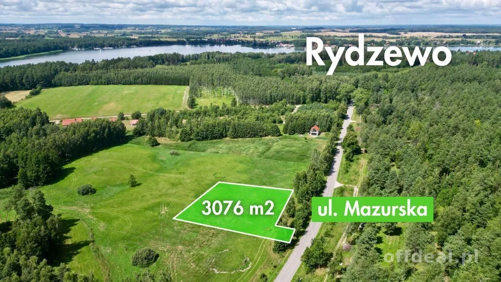 Rydzewo | duża działka budowlana 3076 m2 z MPZP
