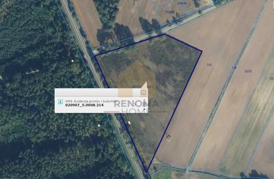 Do sprzedaży działka 2,28 ha w Mierzowicach.