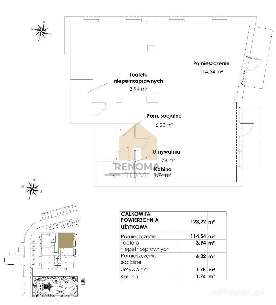 комерційна нерухомість в оренду у Świdnica | 3-кімн. | 64 m²