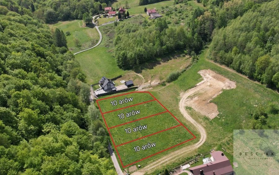 Szczepanowice  -  4 działki przy lesie