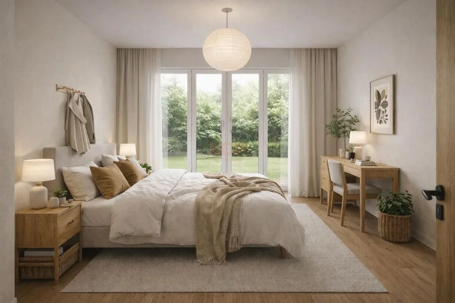 Nowoczesny dom w zabudowie szeregowej | 106 m² | Ogród + taras