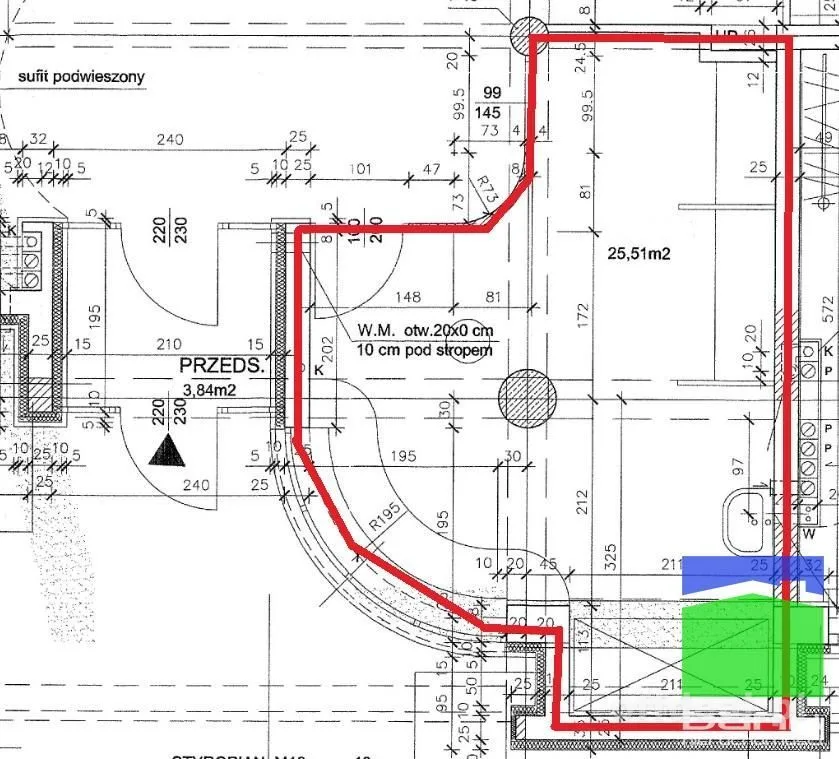 Gewerbeimmobilie zur Miete in Łódź, Śródmieście | 25,5 m²