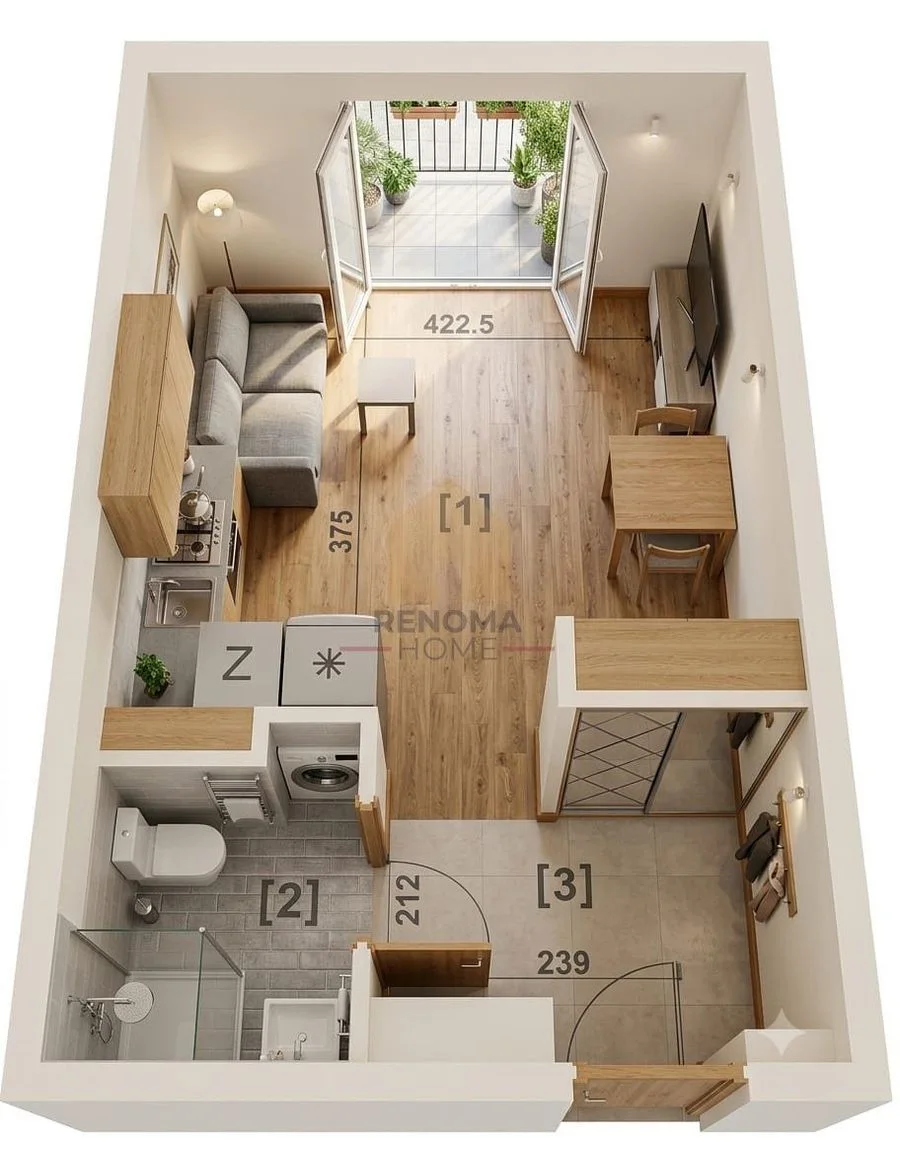 Apartament z ogródkiem -  gotowiec inwestycyjny