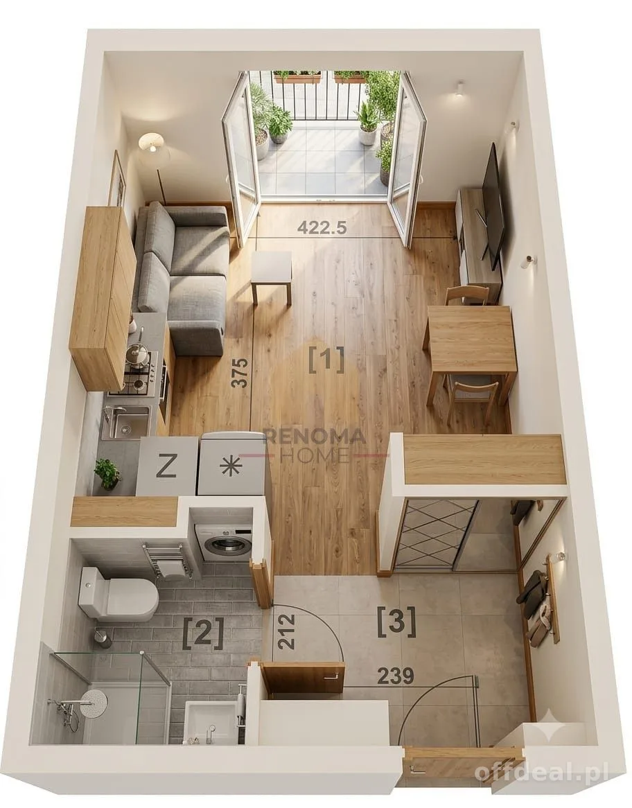 Apartament z ogródkiem -  gotowiec inwestycyjny